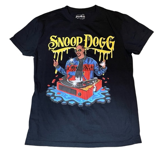 Dogg Supply by Snoop Dogg black graphic colorful S size t-shirt drip turntable - Picture 1 of 5